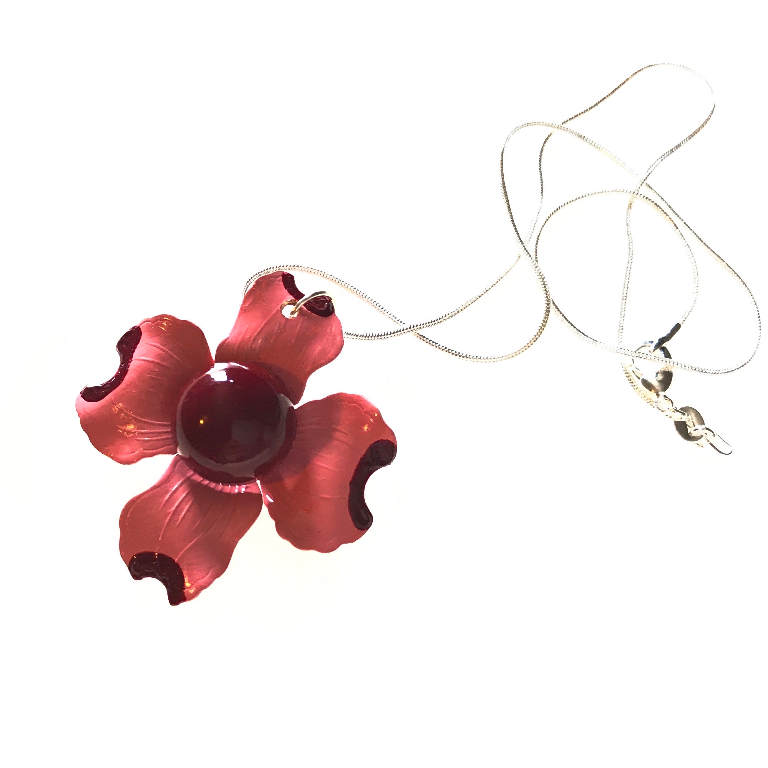 Enamelled Flower Necklace