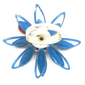 Enamelled Flower Ring