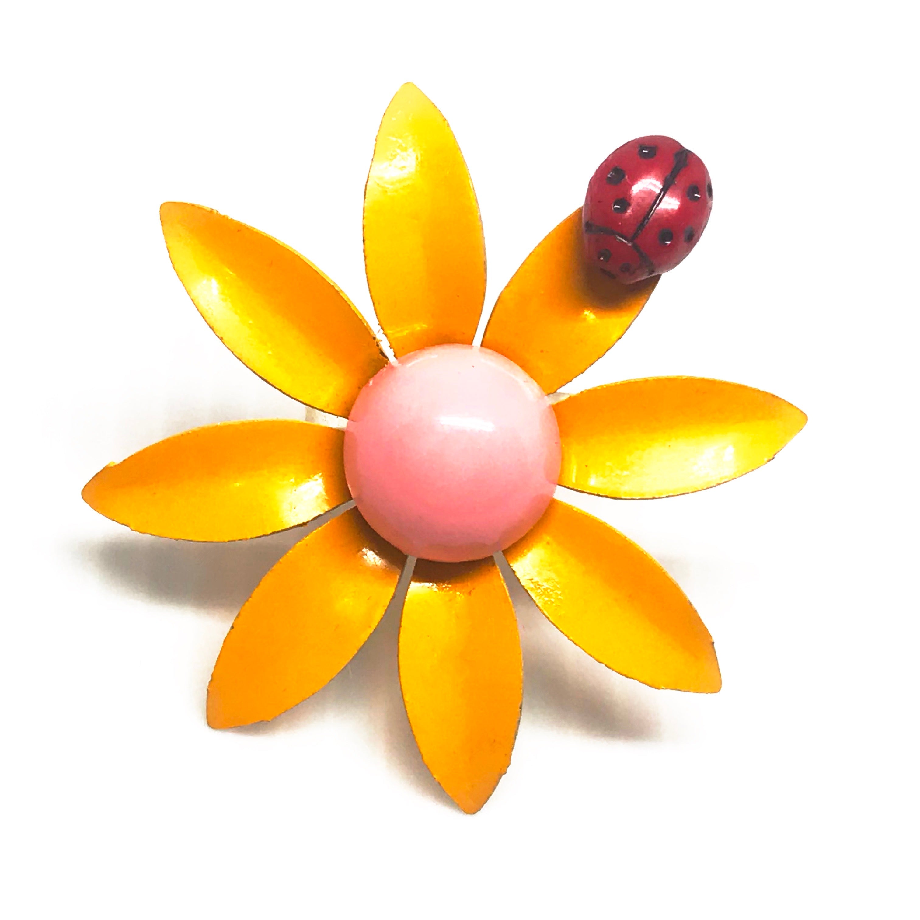 Enamelled Flower Ring