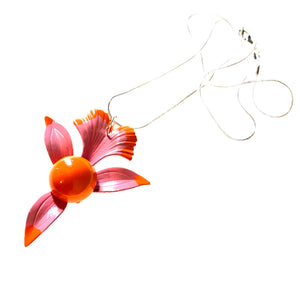 Enamelled Flower Necklace