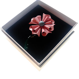 Enamelled Flower Brooch