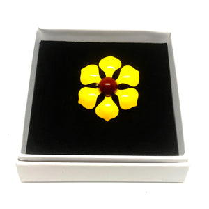 Enamelled Flower Ring