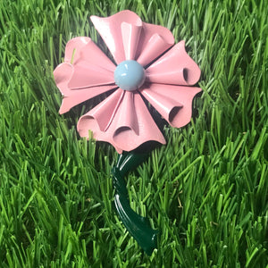 Enamelled Flower Brooch