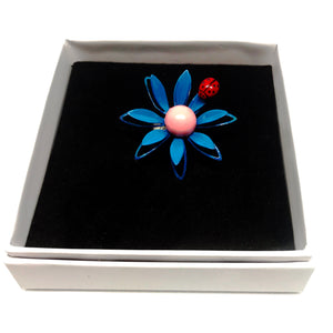 Enamelled Flower Ring