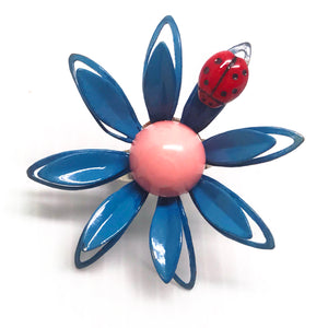 Enamelled Flower Ring