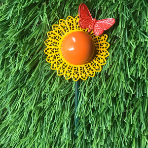 Enamelled Flower Brooch